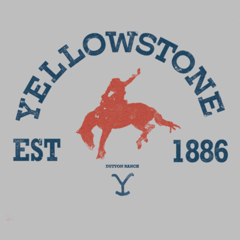 Men's Yellowstone Distressed Rider Silhouette Est. 1886 T-Shirt