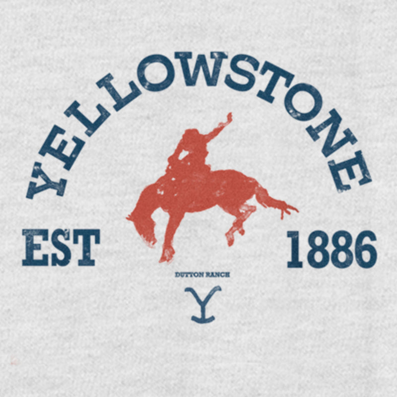 Women's Yellowstone Distressed Rider Silhouette Est. 1886 Racerback Tank Top