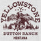 Women's Yellowstone Dutton Ranch Montana Outlines Racerback Tank Top