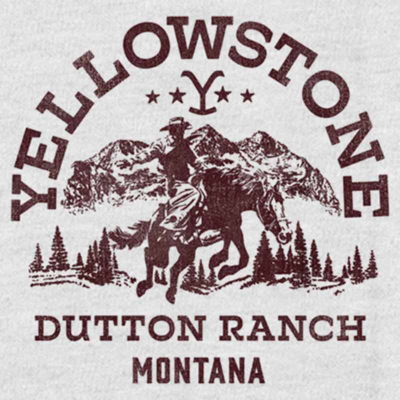 Women's Yellowstone Dutton Ranch Montana Outlines Racerback Tank Top