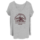 Women's Yellowstone Dutton Ranch Montana Outlines T-Shirt