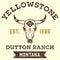 Men's Yellowstone Est. 1886 Dutton Ranch Montana T-Shirt