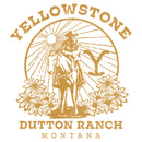 Junior's Yellowstone Floral John Dutton Ranch Montana T-Shirt