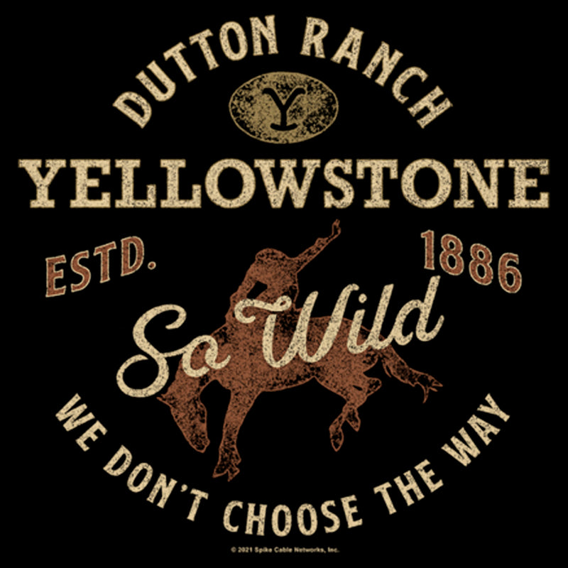 Men's Yellowstone Dutton Ranch So Wild ESTD. 1886 T-Shirt