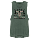 Junior's Yellowstone Cow Skull Dutton Ranch Est. 1886 Festival Muscle Tee