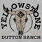 Women's Yellowstone Cow Skull Dutton Ranch Est. 1886 T-Shirt