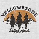 Women's Yellowstone Riders Of Dutton Ranch Silhouette Racerback Tank Top