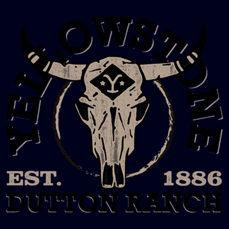 Men's Yellowstone Cow Skull Dutton Ranch T-Shirt
