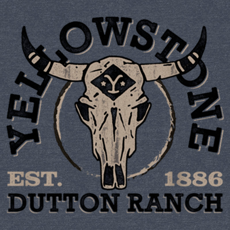 Women's Yellowstone Cow Skull Dutton Ranch Racerback Tank Top