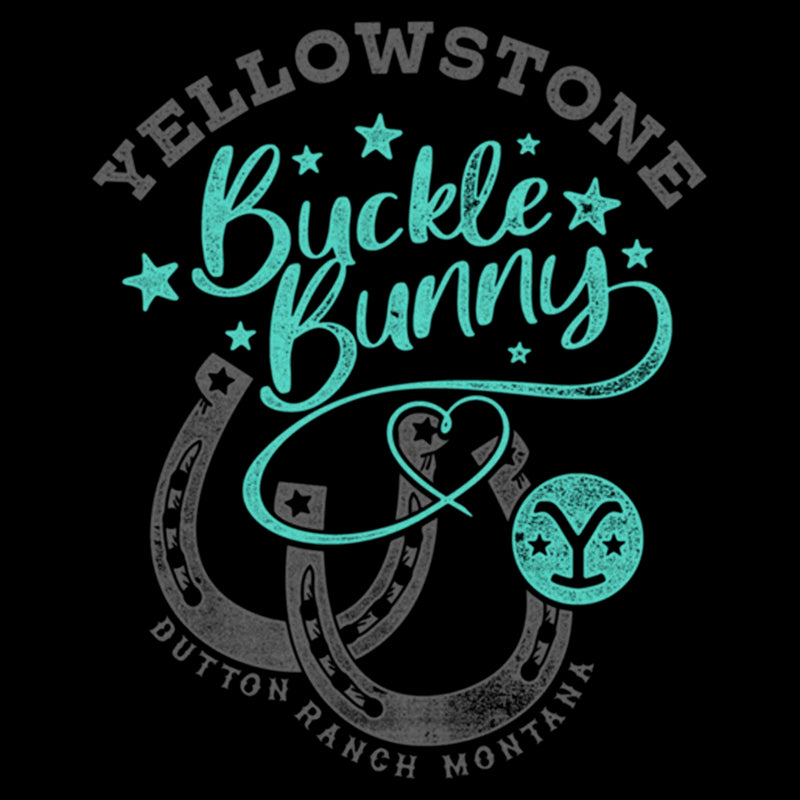 Junior's Yellowstone Button Ranch Montana Buckle Bunny T-Shirt