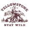 Men's Yellowstone Distressed Stay Wild T-Shirt