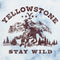Junior's Yellowstone Distressed Landscape Stay Wild T-Shirt