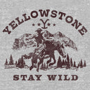 Junior's Yellowstone Distressed Stay Wild Cowboy Sweatshirt