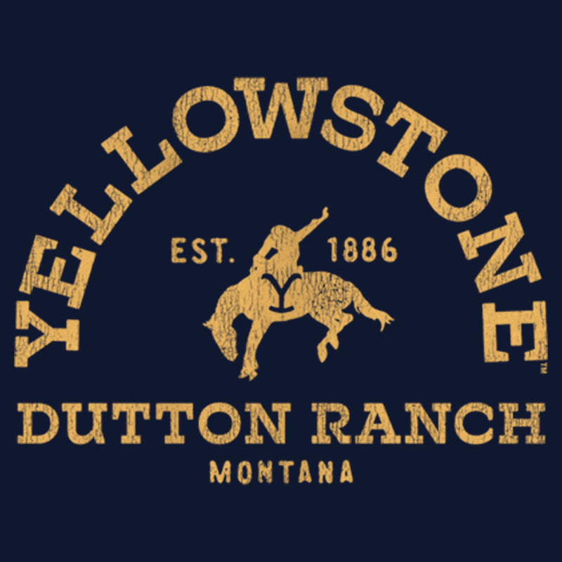 Junior's Yellowstone Distressed Dutton Ranch Montana Cowl Neck Sweatshirt