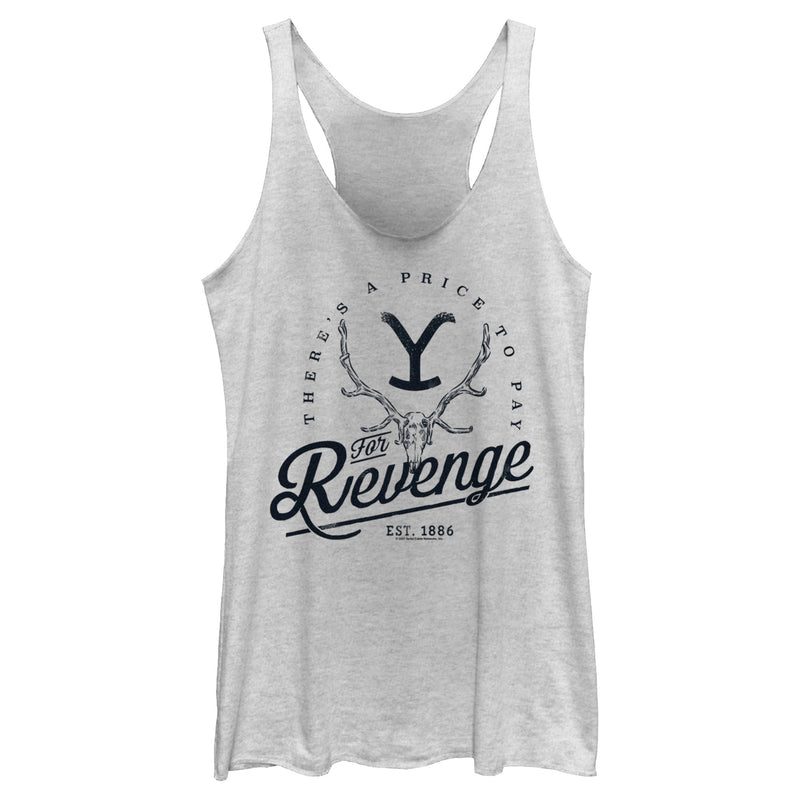 Women's Yellowstone There's a Price to Pay for Revenge Racerback Tank Top