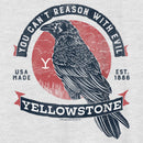 Women's Yellowstone Crow Yow Can't Reason With Evil Racerback Tank Top