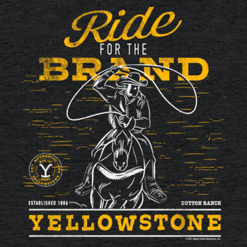 Women's Yellowstone Dutton Ranch Cowboy Ride For The Brand Racerback Tank Top