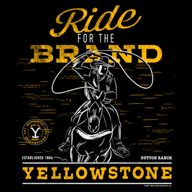 Women's Yellowstone Dutton Ranch Cowboy Ride For The Brand TShirt