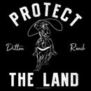 Women's Yellowstone Protect The Land Dutton Range Cowboy Outline T-Shirt