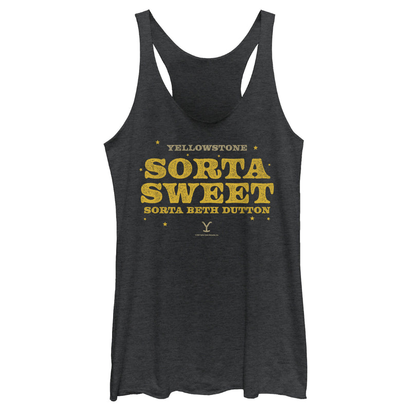 Women's Yellowstone Sorta Sweet Sorta Beth Dutton Racerback Tank Top