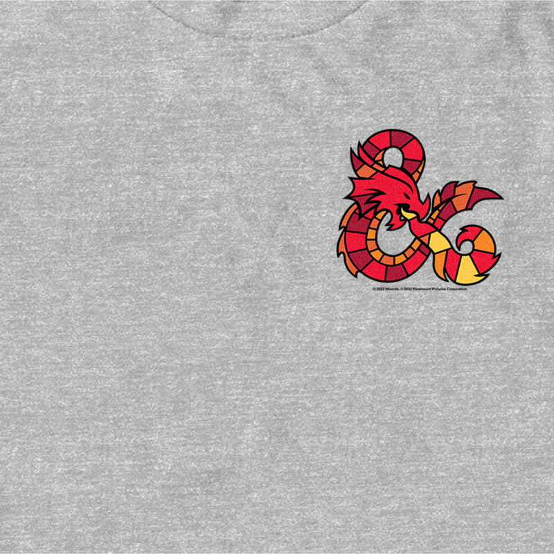 Men's Dungeons & Dragons: Honor Among Thieves Small Mosaic Logo T-Shirt