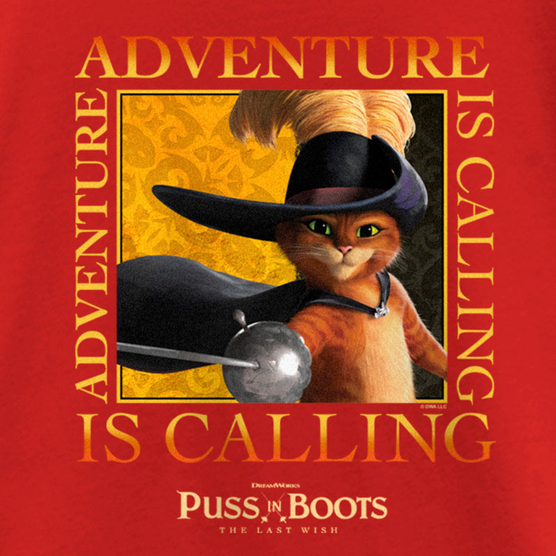Girl's Puss in Boots: The Last Wish Adventure is Calling T-Shirt