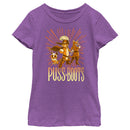 Girl's Puss in Boots: The Last Wish Character Poster T-Shirt