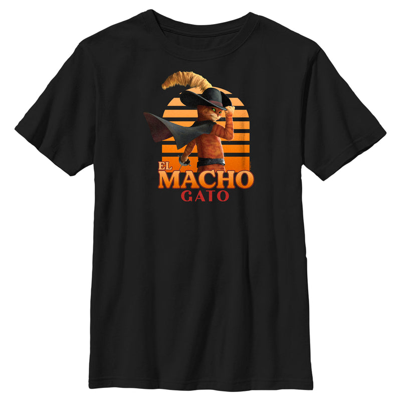 Boy's Puss in Boots: The Last Wish El Macho Gato T-Shirt