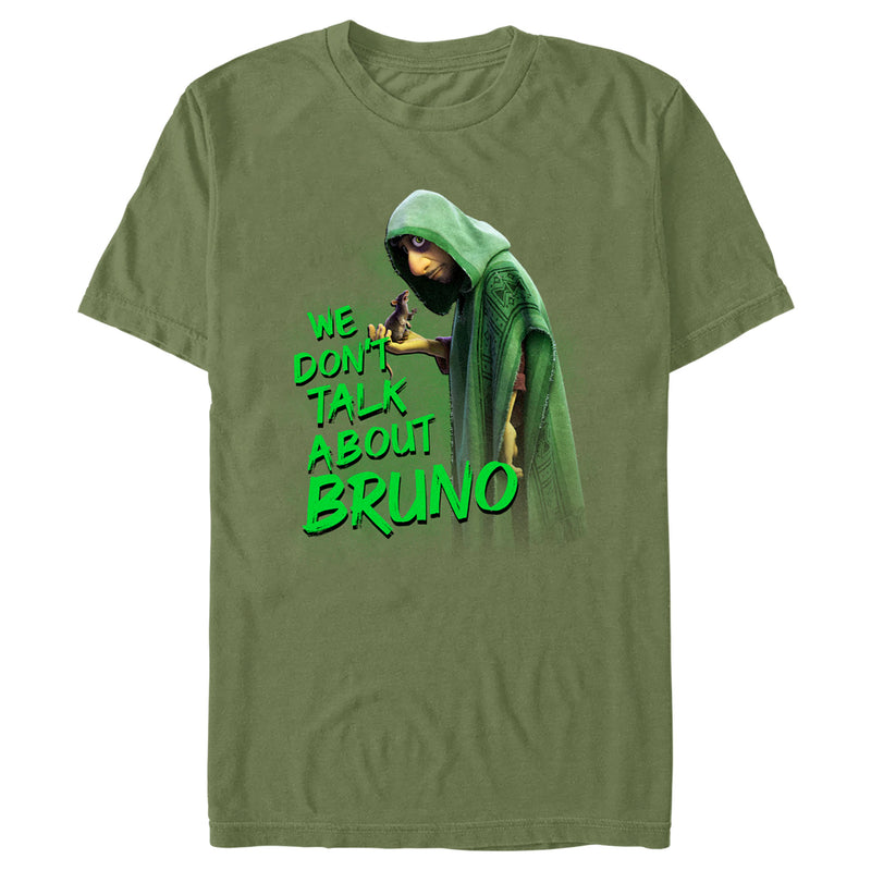 Men's Encanto We Don't Talk About Bruno Green Text T-Shirt