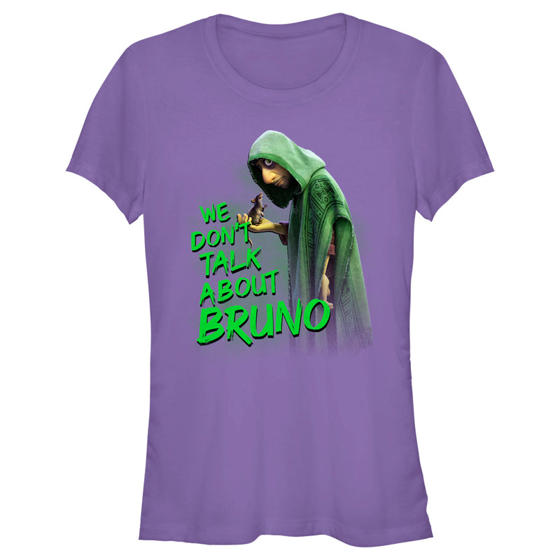 Junior's Encanto We Don't Talk About Bruno Green Text T-Shirt