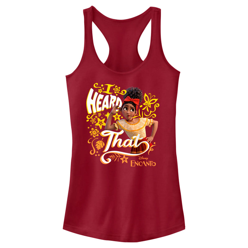 Junior's Encanto Dolores I Heard That Racerback Tank Top