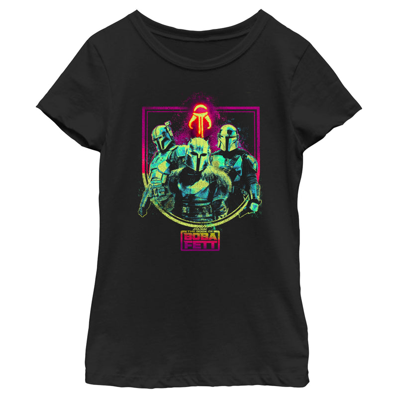 Girl's Star Wars: The Book of Boba Fett The Armorer Din and Boba T-Shirt