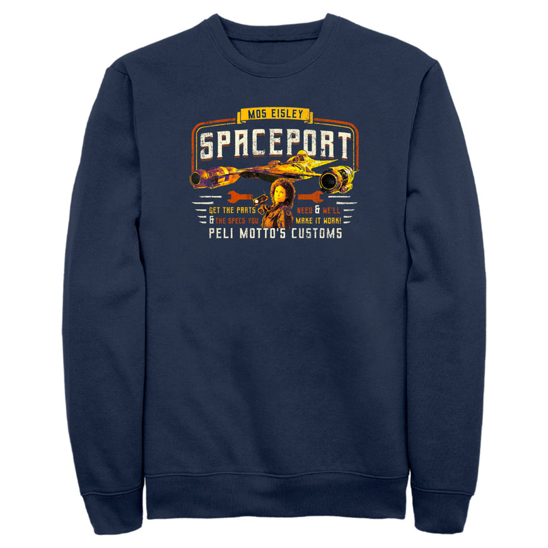 Men's Star Wars: The Book of Boba Fett Peli Motto's Customs Sweatshirt