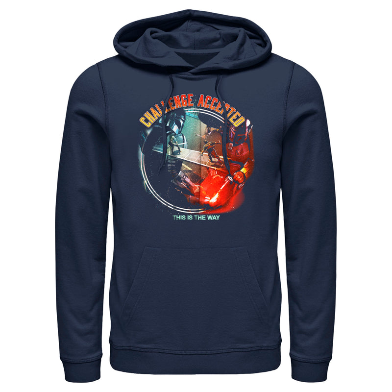 Men's Star Wars: The Book of Boba Fett Challenge Accepted This is the Way Pull Over Hoodie