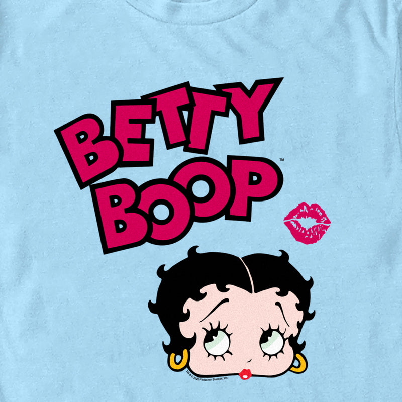 Men's Betty Boop Lipstick Kiss Logo T-Shirt