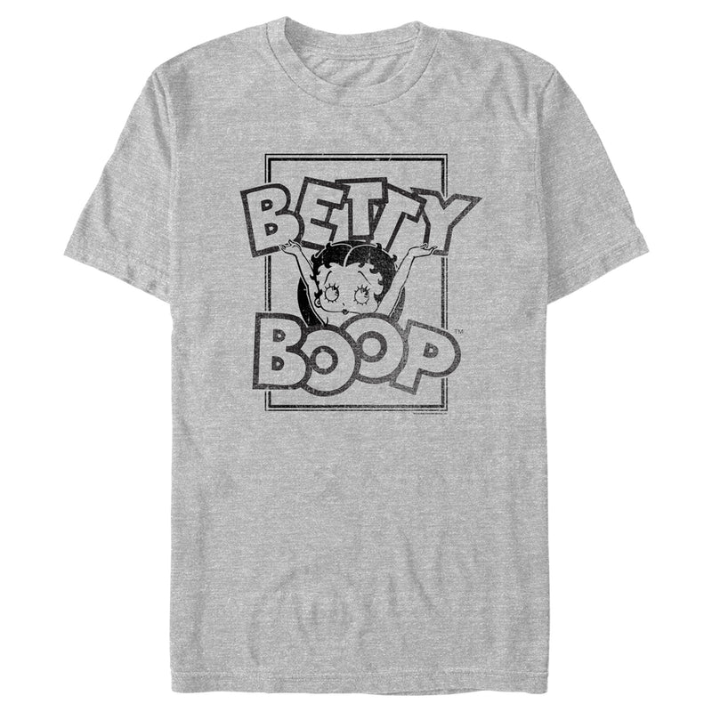 Men's Betty Boop Distressed Poster T-Shirt