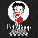 Men's Betty Boop Black and White Checkers Pose T-Shirt