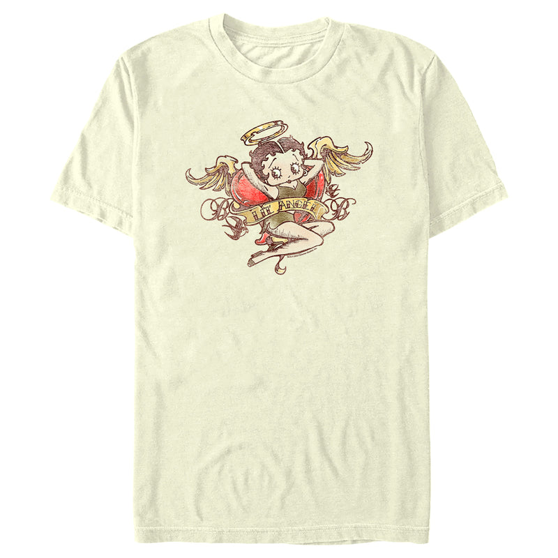 Men's Betty Boop Lil' Angel Tattoo T-Shirt