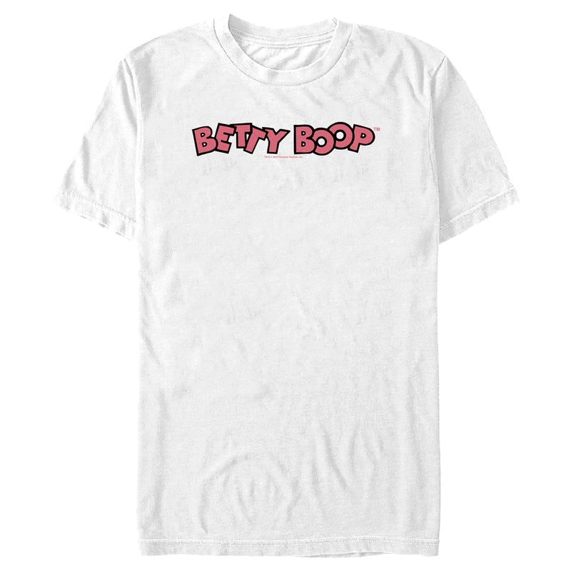 Men's Betty Boop Pink Logo T-Shirt