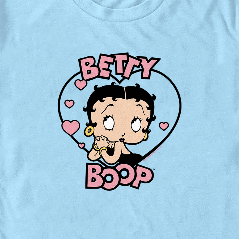 Men's Betty Boop Pink Hearts Betty T-Shirt