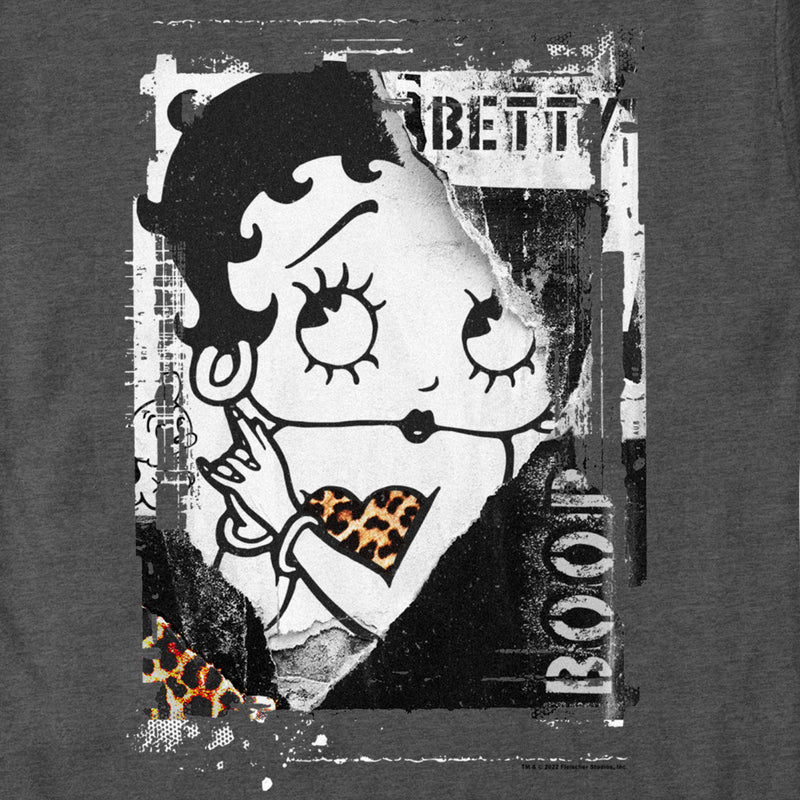 Men's Betty Boop Leopard Poster T-Shirt