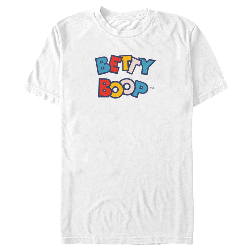 Men's Betty Boop Colorful Logo T-Shirt