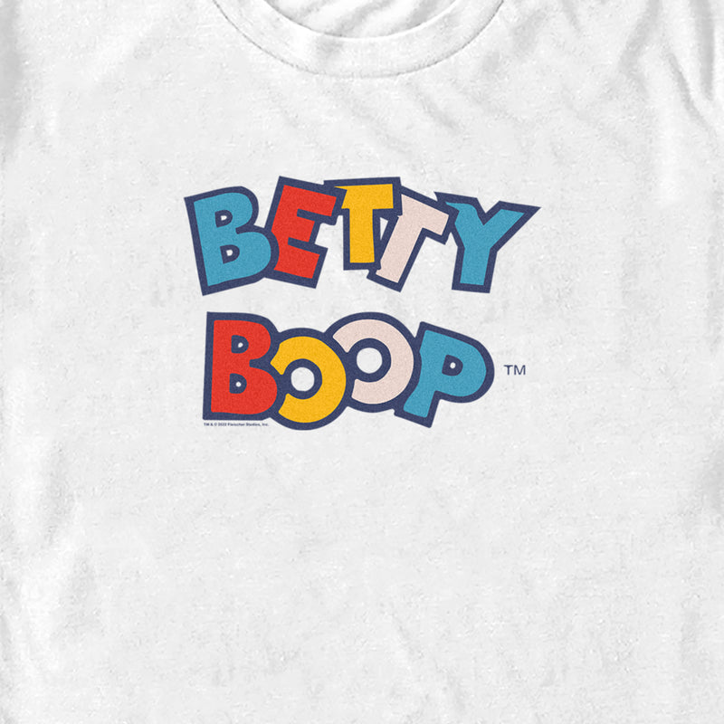 Men's Betty Boop Colorful Logo T-Shirt