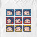 Men's Betty Boop Face Squares T-Shirt