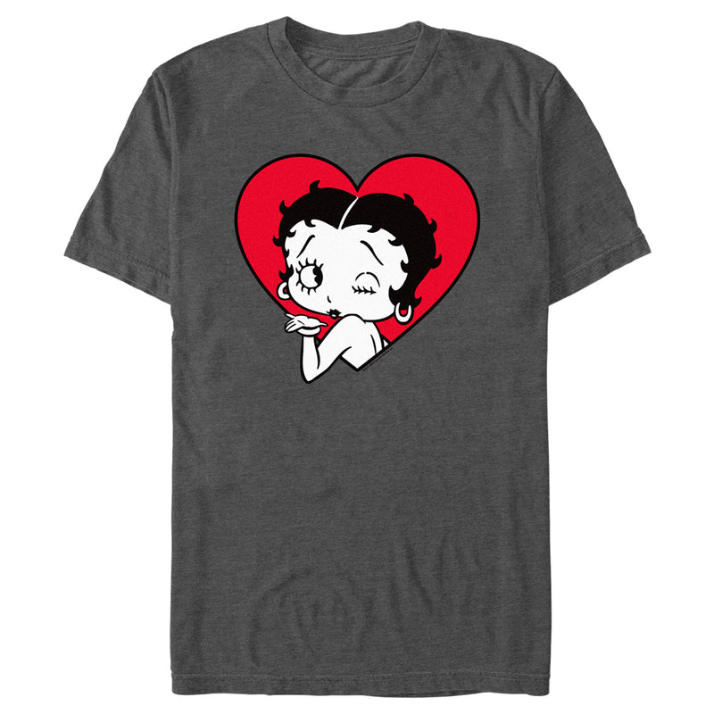 Men's Betty Boop Wink Heart T-Shirt