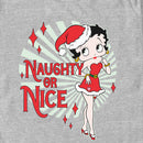 Men's Betty Boop Christmas Naughty or Nice Betty T-Shirt