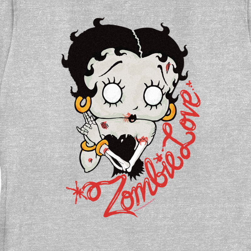 Women's Betty Boop Valentine's Day Zombie Love T-Shirt