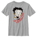 Boy's Betty Boop Valentine's Day Zombie Love T-Shirt