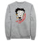 Men's Betty Boop Valentine's Day Zombie Love Sweatshirt