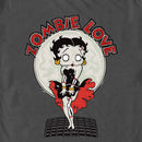 Men's Betty Boop Valentine's Day Zombie Love Dress T-Shirt